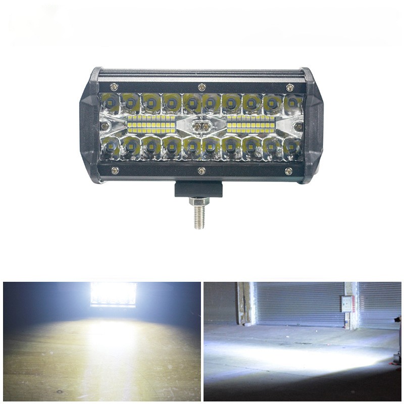 2x 7inch 30000LM LED Work Light Bar Flood Spot Pod Offroad Fog Driving ATV Truck
