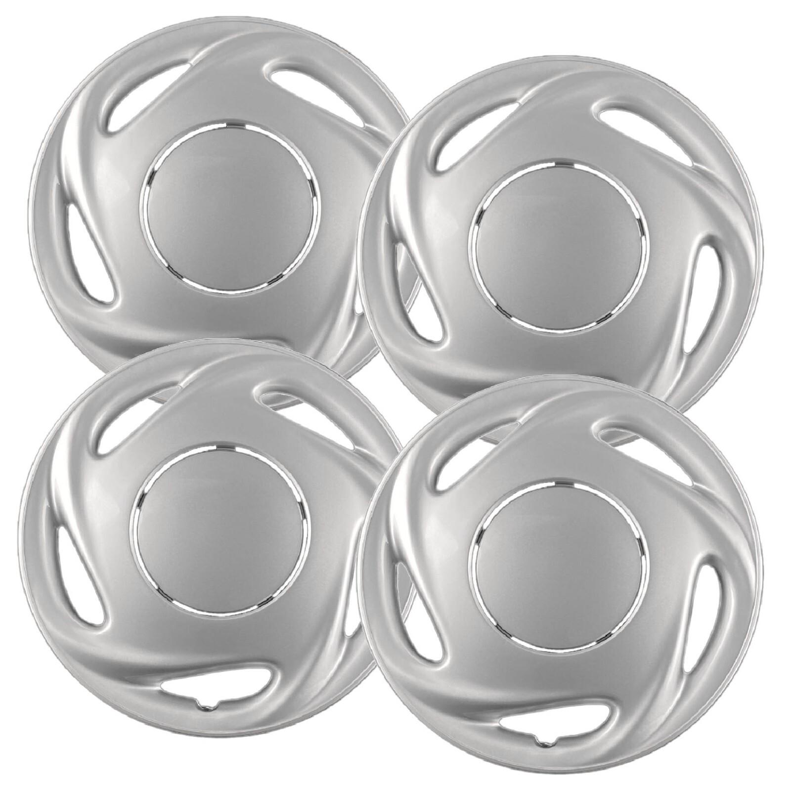 Set of (4) 14″ Silver Hubcap Replacements for 1993-2002 Toyota Corolla
