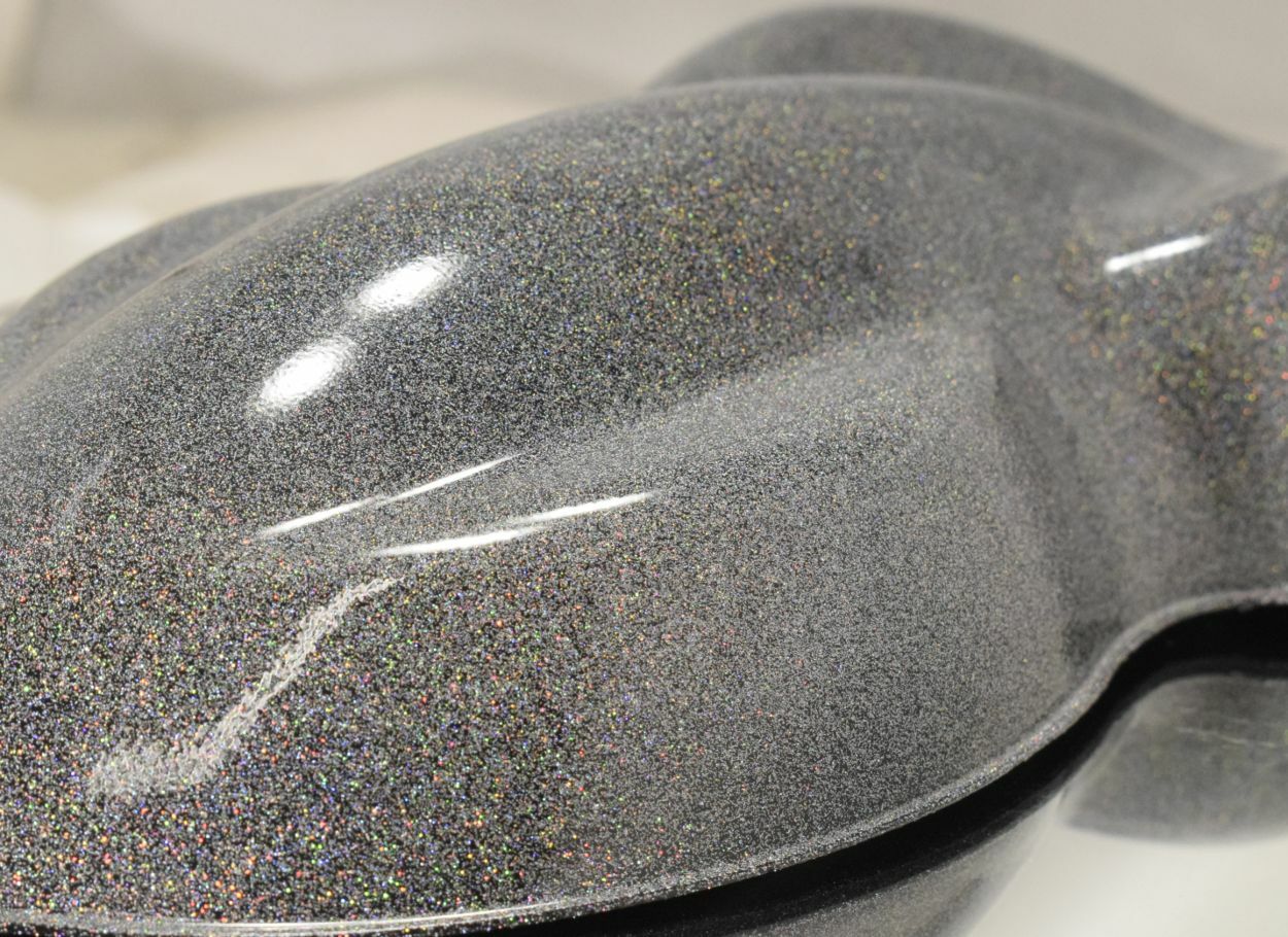Gunmetal Silver Holographic Micro Mini .002 Hex Metal Flake Painting Epoxy