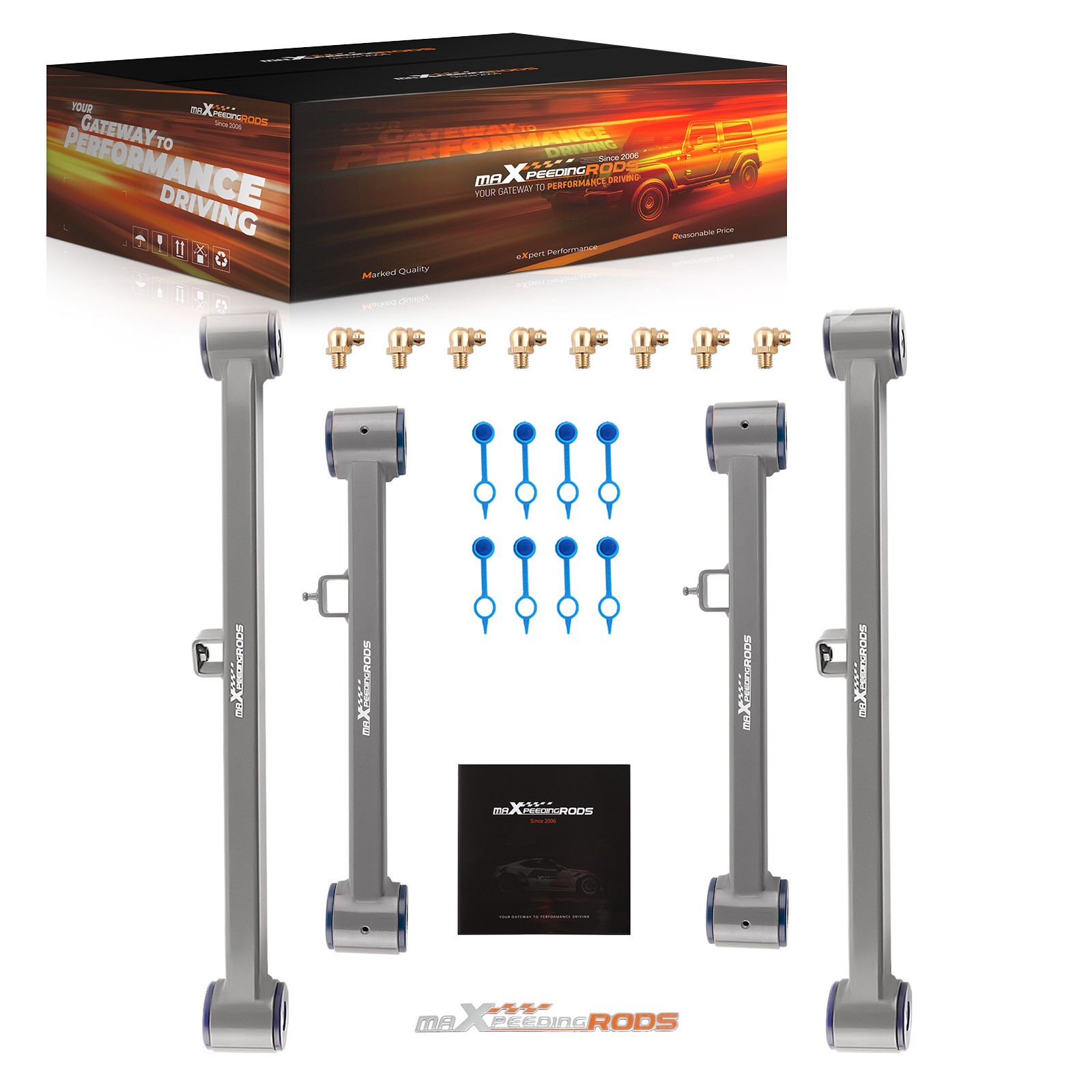 4x Rear Upper & Lower Control Arms for 2013-2023 Ram 1500 2019 – 22 1500 Classic