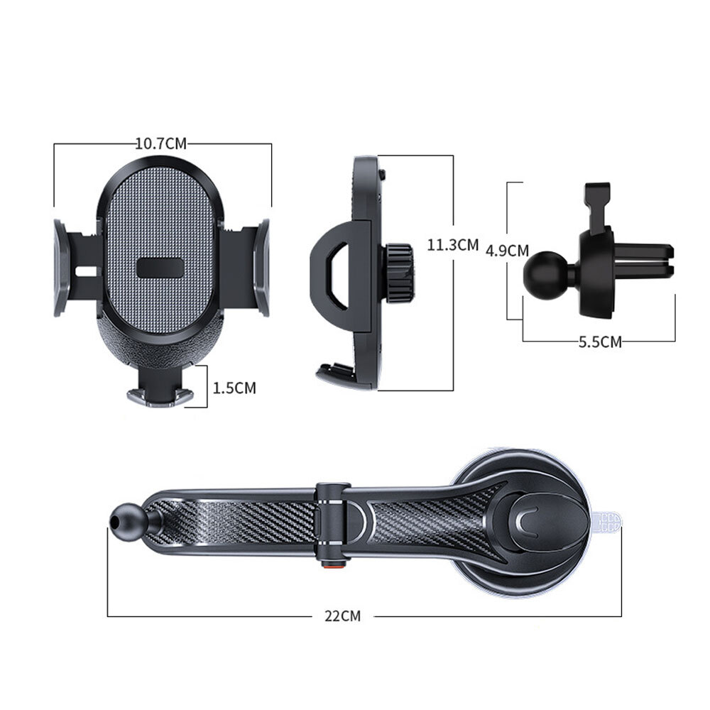 360° Universal Car Stand Windshield Dashboard Mount Holder For Mobile Phone GPS