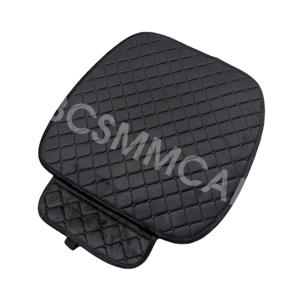 Car Front Seat Cover Black Short Plush Pad Mat Cushion Protector Pad Winter Warm