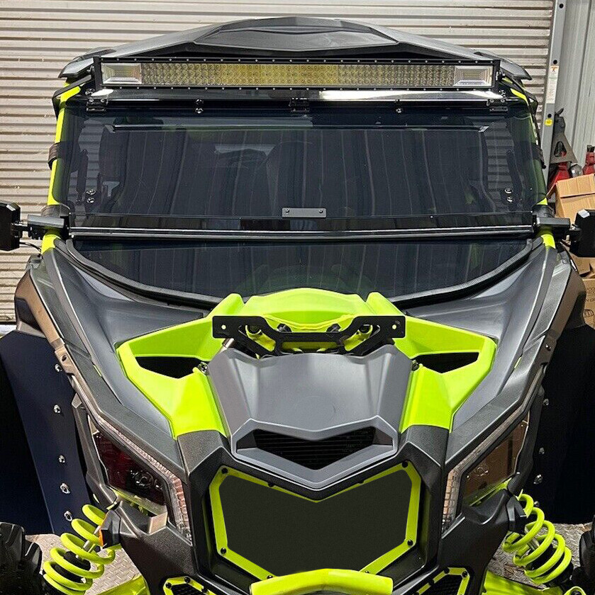 Tinted 2-IN-1 Windshield Flip PC For Can-Am Maverick X3 (64″ or 72″) 2017-up