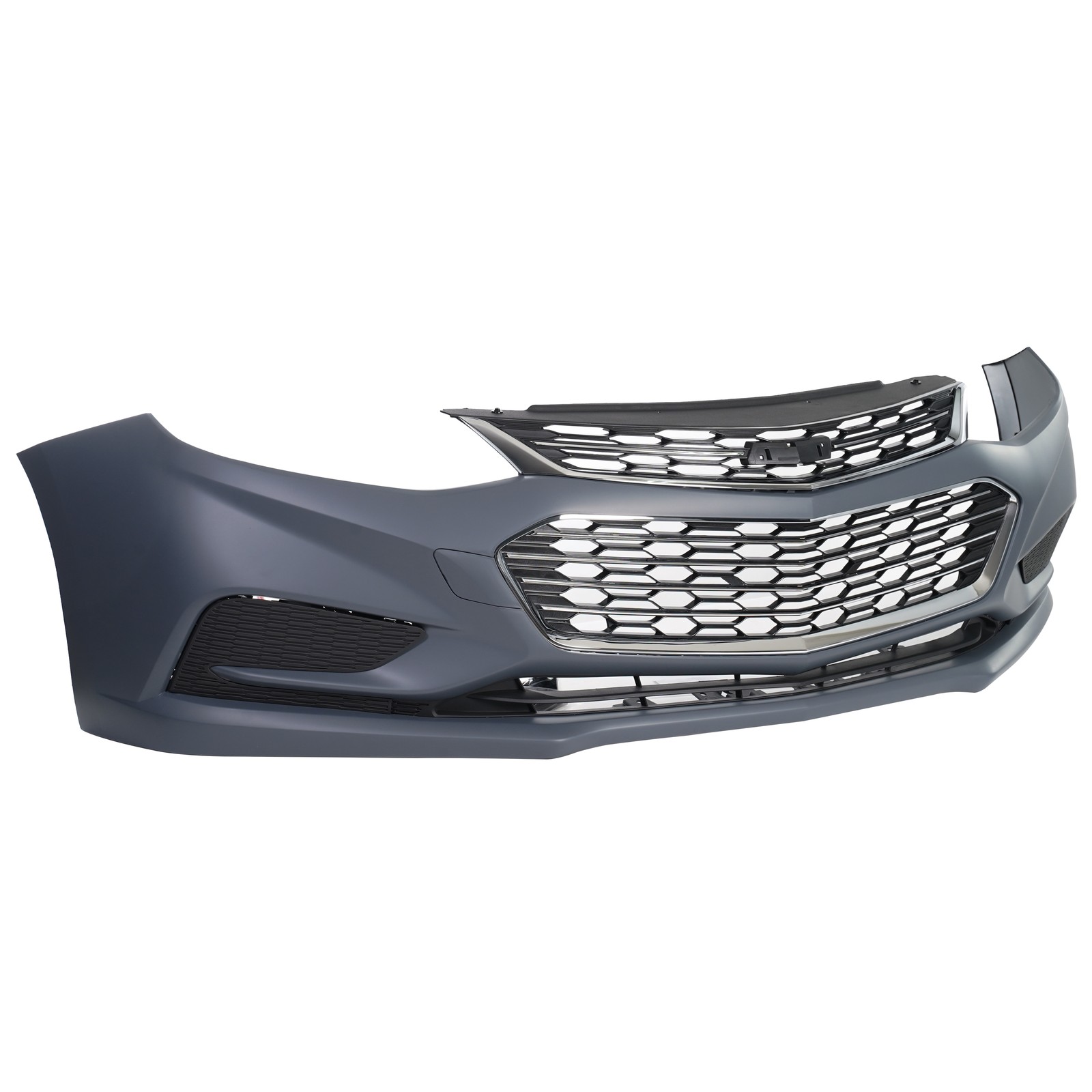 For 2016 2017 2018 Chevy Cruze Front Bumper Cover Grille Assembly w/ Brackets