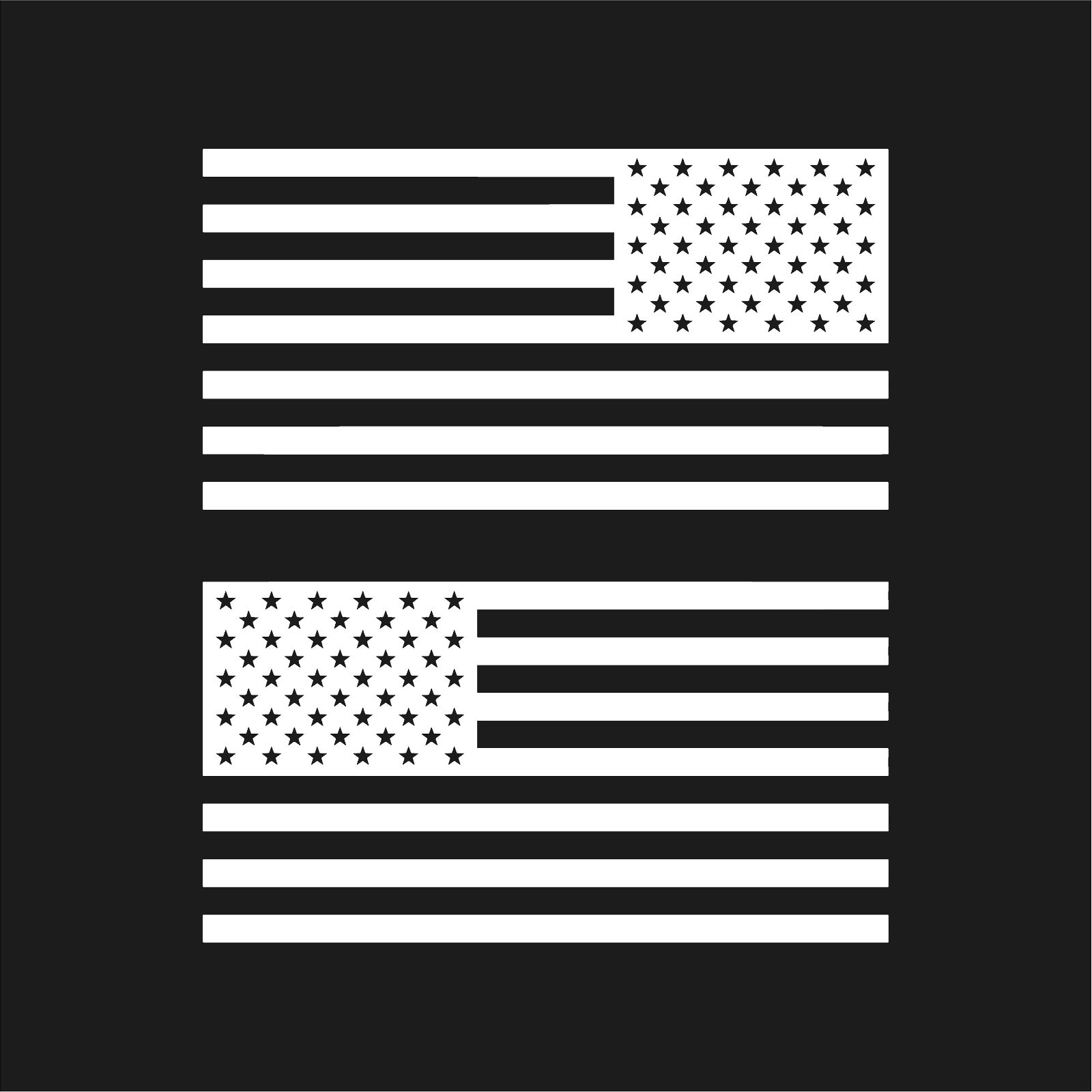 2x United States Of America Flag Decal American left facing USA Flag Sticker