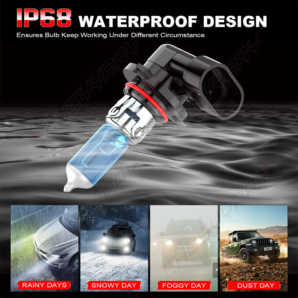 9005 HB3 Combo 2 Halogen Headlight High Low Beam Bulbs 5000K Warm White USA