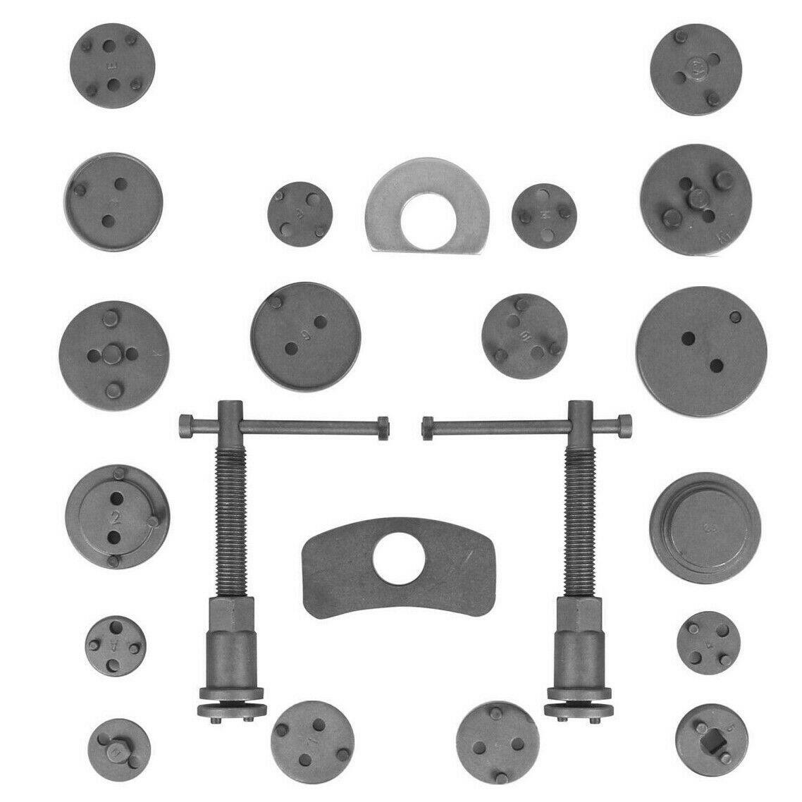 22PC Disc Brake Caliper Wind Back Tool Kit Piston Pad Compressor Rewind Tool Set