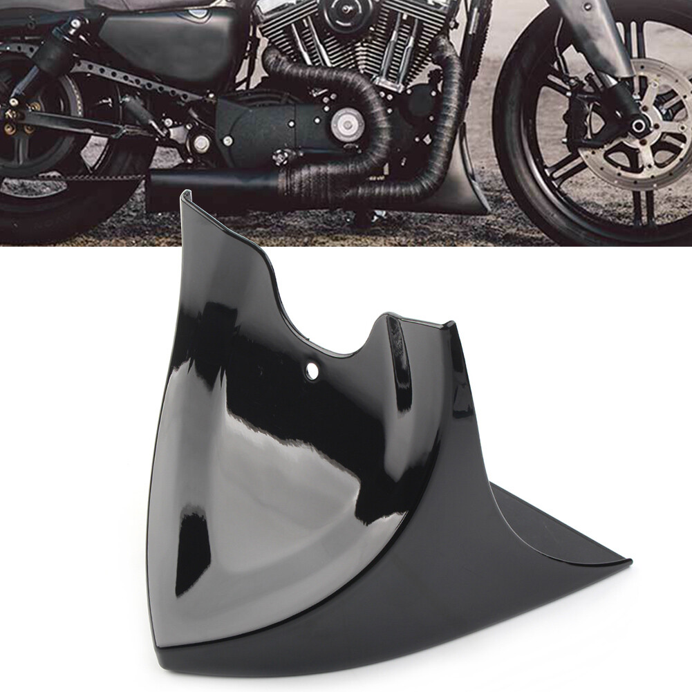 New ABS Plastic Chin Fairing Spoiler Mudguard For Harley Dyna 2004-2017 Glossy