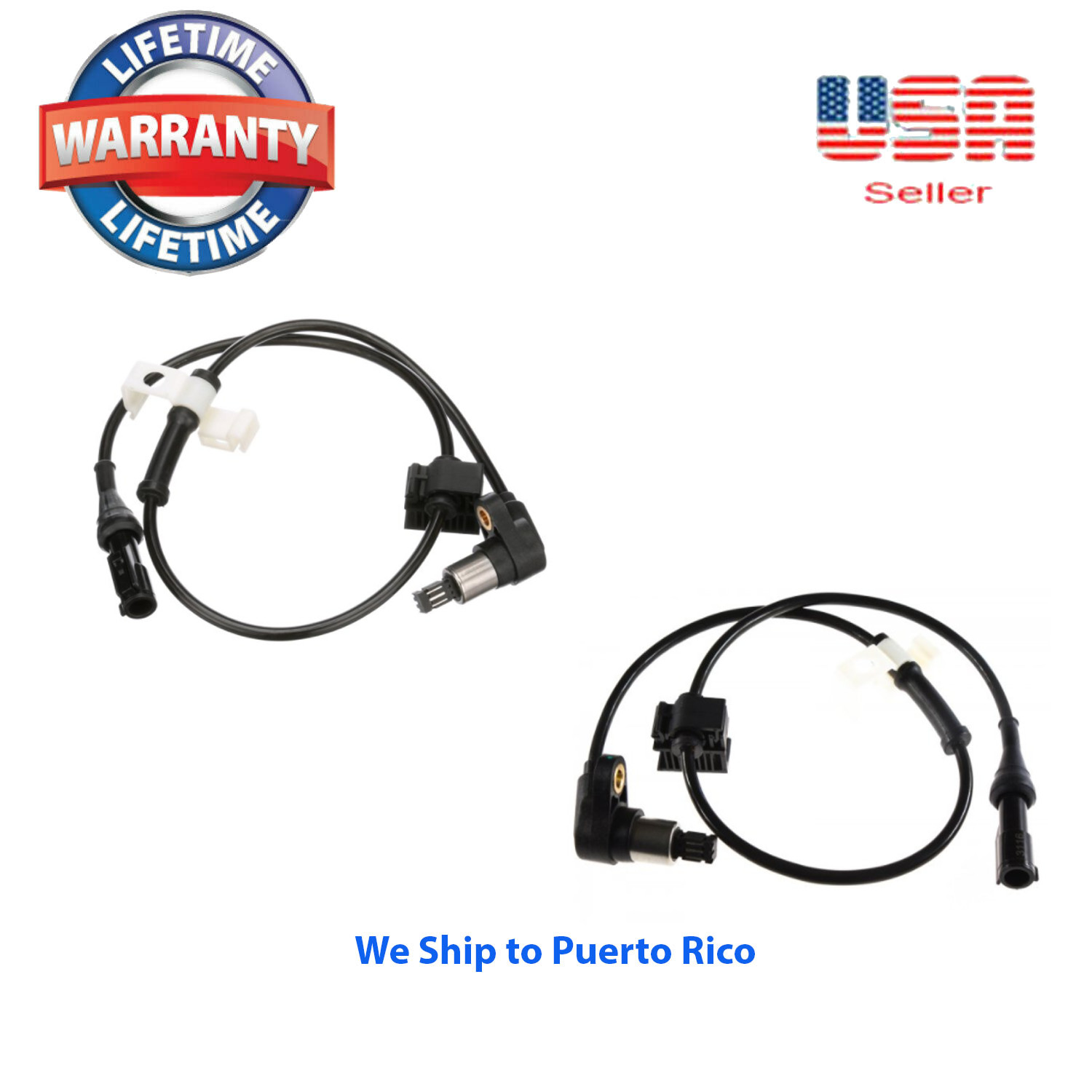 2 ABS Wheel Speed Sensor Front Left & Right Fit: F100 F150 F250 F350 97-03 RWD