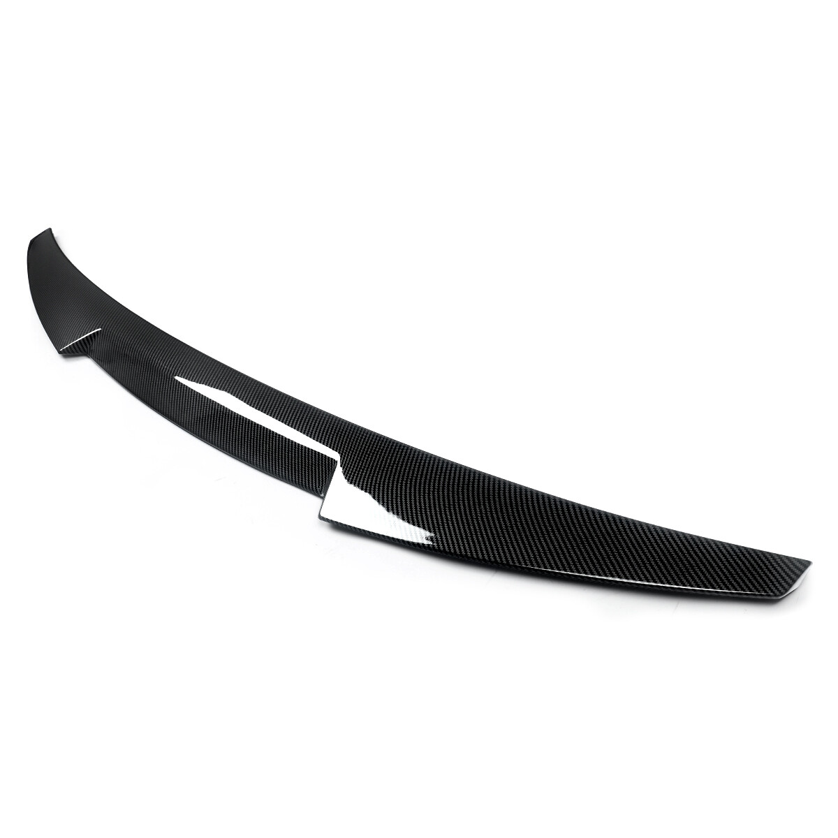 For Audi S4 A4 B9 2017-2022 V-Type Rear Trunk Spoiler Wing Carbon Fiber Look