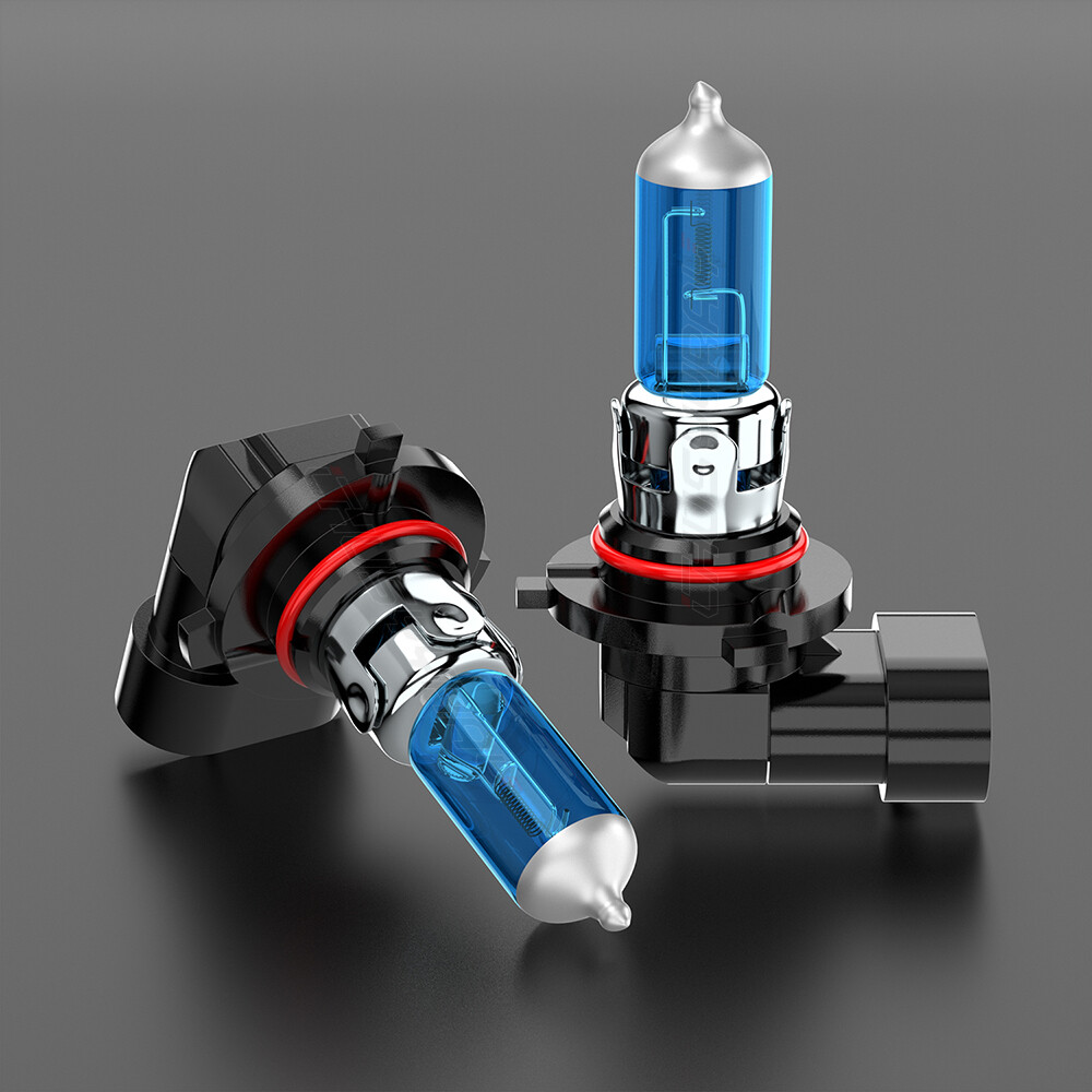 9005 HB3 Combo 2 Halogen Headlight High Low Beam Bulbs 5000K Warm White USA