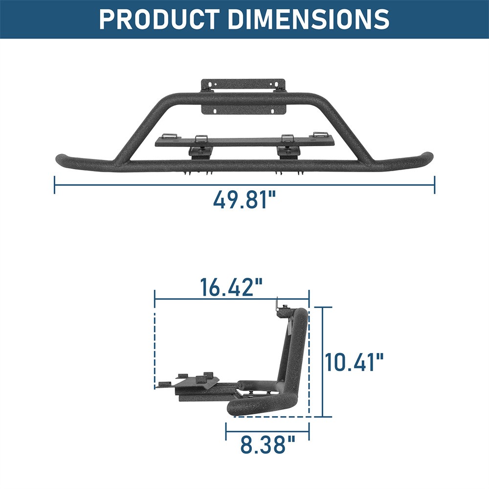 For 2013-2017 Subaru Crosstrek Front Rear Bumper Rally Bull Bar Tube Rock Slider