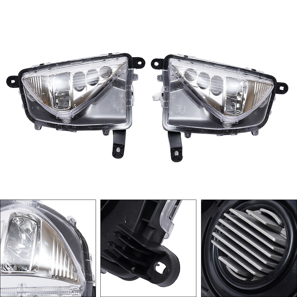 For Toyota Prius 2016 2017 2018 Pair LED Front Bumper Fog Light Lamp&Turn Signal
