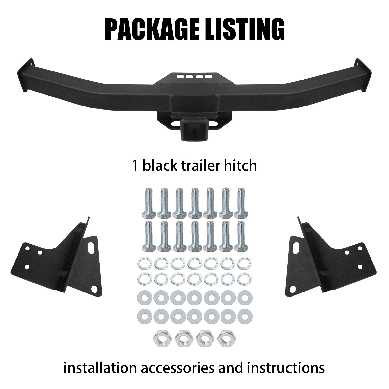 2″ Trailer Hitch Receiver Towing Class 3 For 2015-2022 Chevy Colorado GMC Canyon