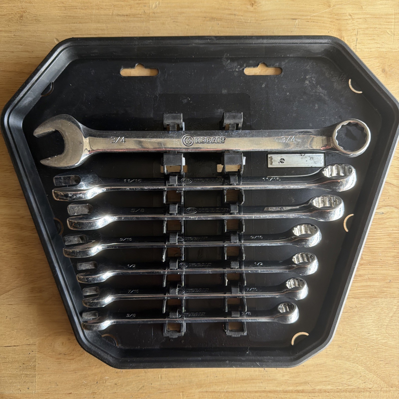 Kobalt Tools SAE Combination Wrench Set 12 Point 3/8″ to 3/4″ 7pc 0338604 85552