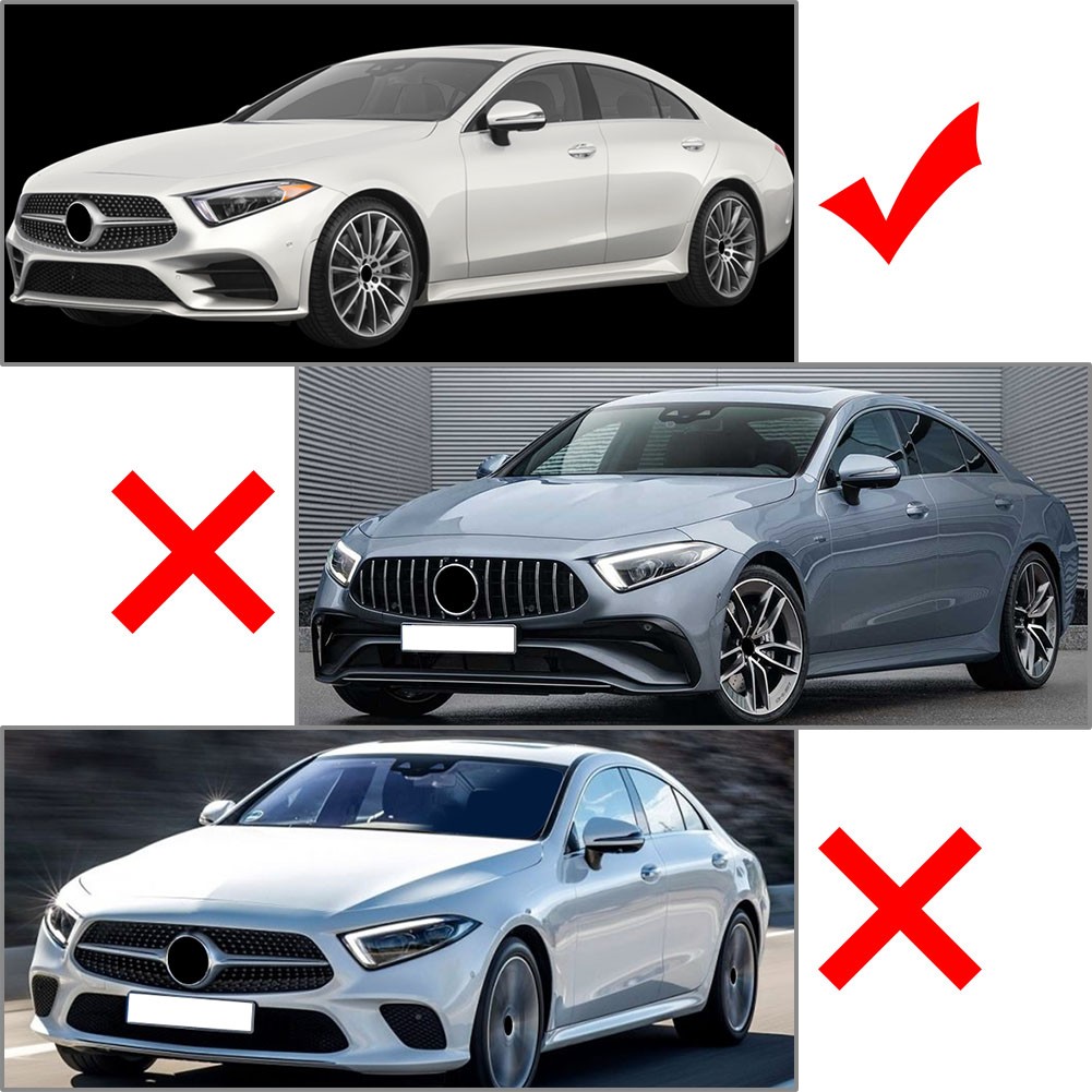 Gloss Black Front Bumper Splitter Spoiler Lip Fit Benz CLS-Class C257 18-21