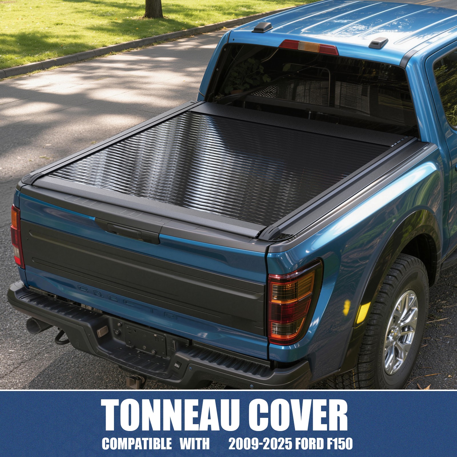 5.5FT Hard Tonneau Cover For 2009-2025 Ford F-150 F150 Truck Bed Aluminum Alloy