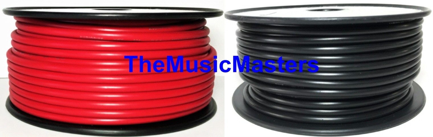 18 Gauge 50′ ft each Red Black Auto PRIMARY WIRE 12V Auto Wiring Car Power Cable