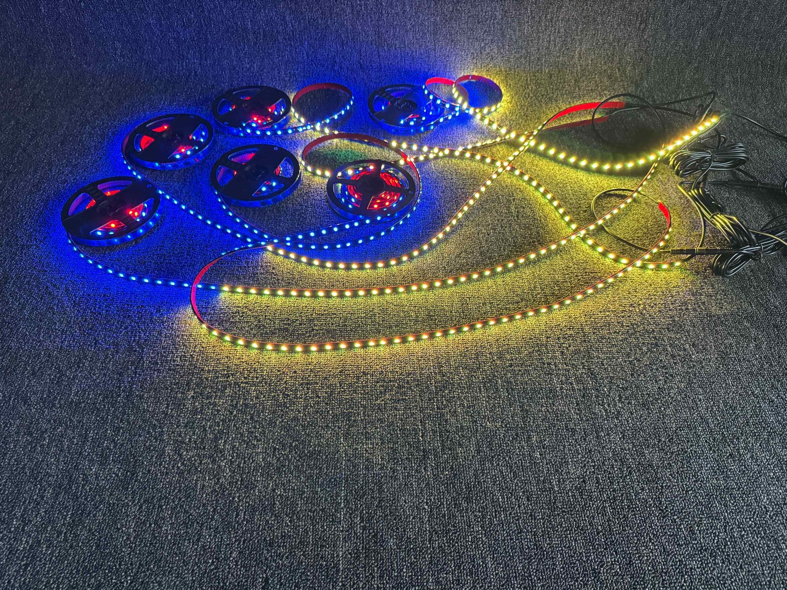 IP65 Flexible Tinted CHASING 8PCS 4FT Light Strips APP+Remote for Ryker Spyder