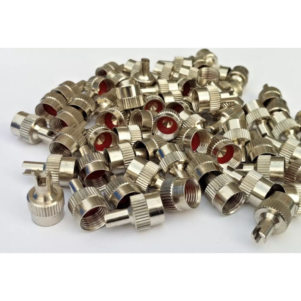 For Schrader Silver Metal Tire Valve Cap Seal Stem Core Remover Tool US -20PC