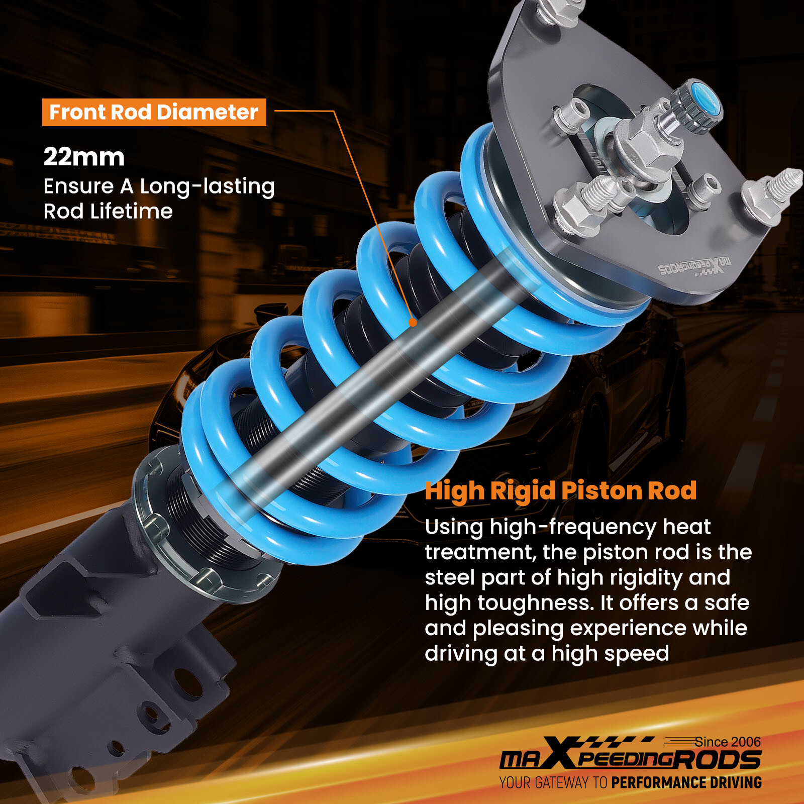 MaXpeedingrods Coilovers Suspension Lowering Kits For Hyundai Veloster 2012-2017