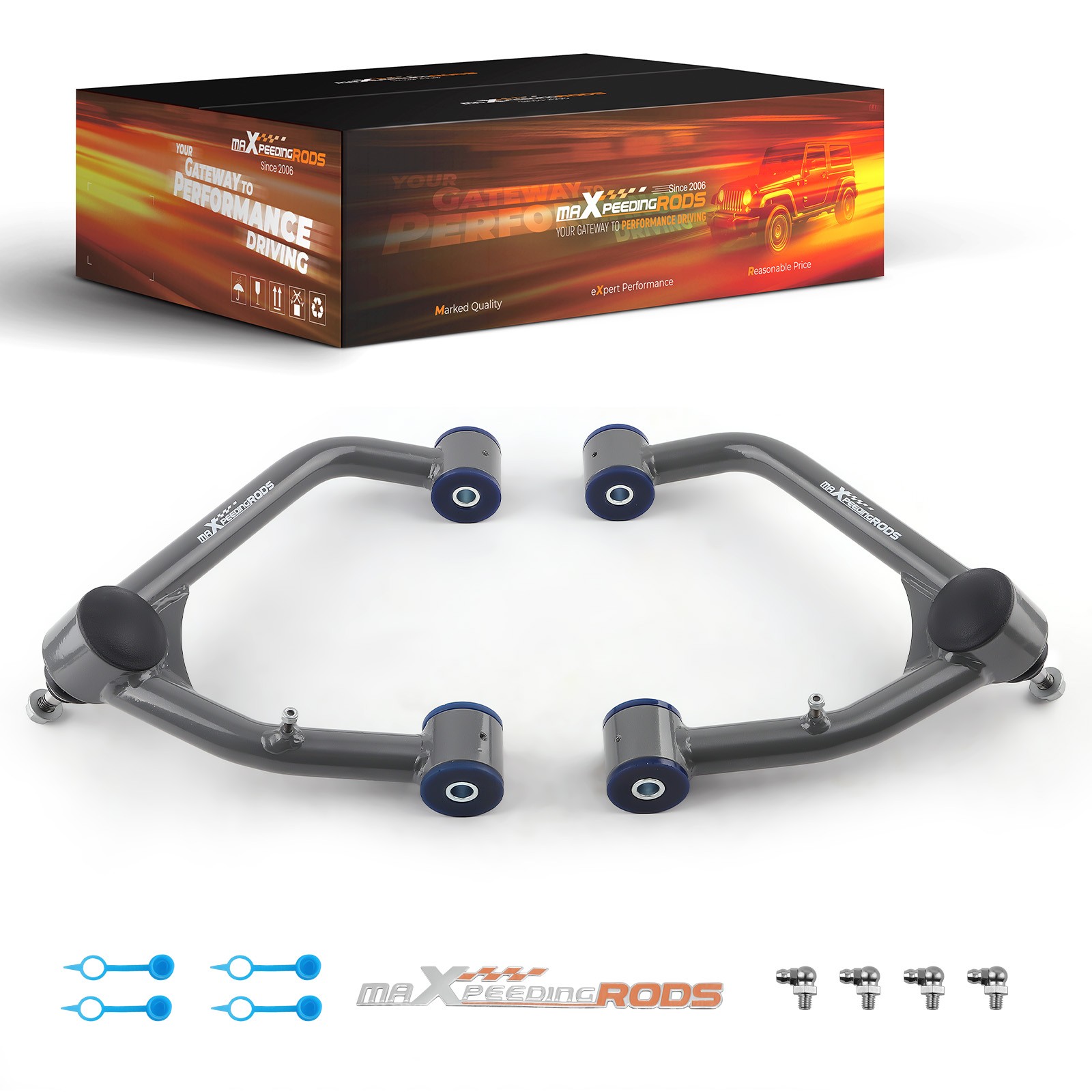 Front Upper Control Arms 2″-4″ Lift For 07-18 Chevy Silverado 1500 Sierra 1500