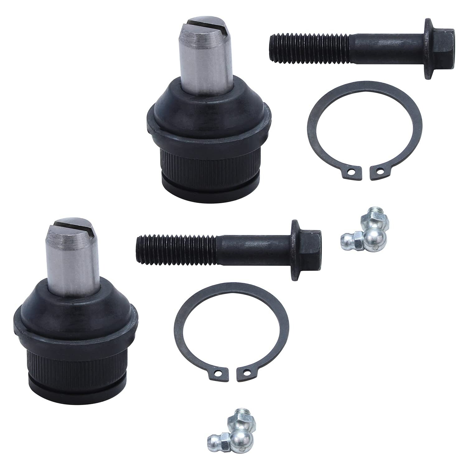 Front Upper Lower Ball Joints Tie Rods Kit for E-250 E-350 Super Duty Econoline