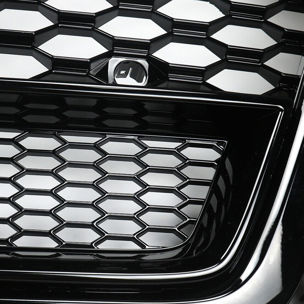 For 16-19 Audi Q7 SQ7 RSQ7 Style Black Honeycomb Front bumper Grille Mesh Grill