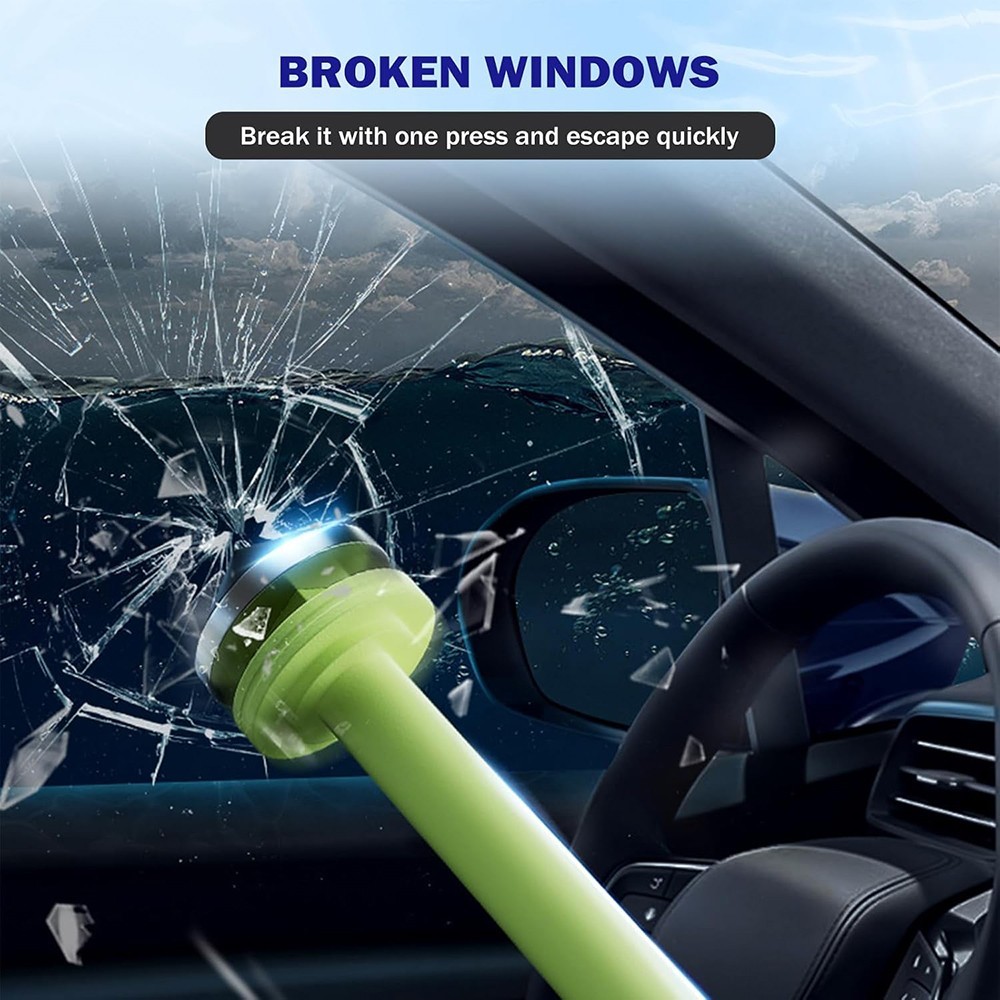 2-in-1 Windshield Sun Shades Visor Window Breaker Foldable UV Umbrella Universal