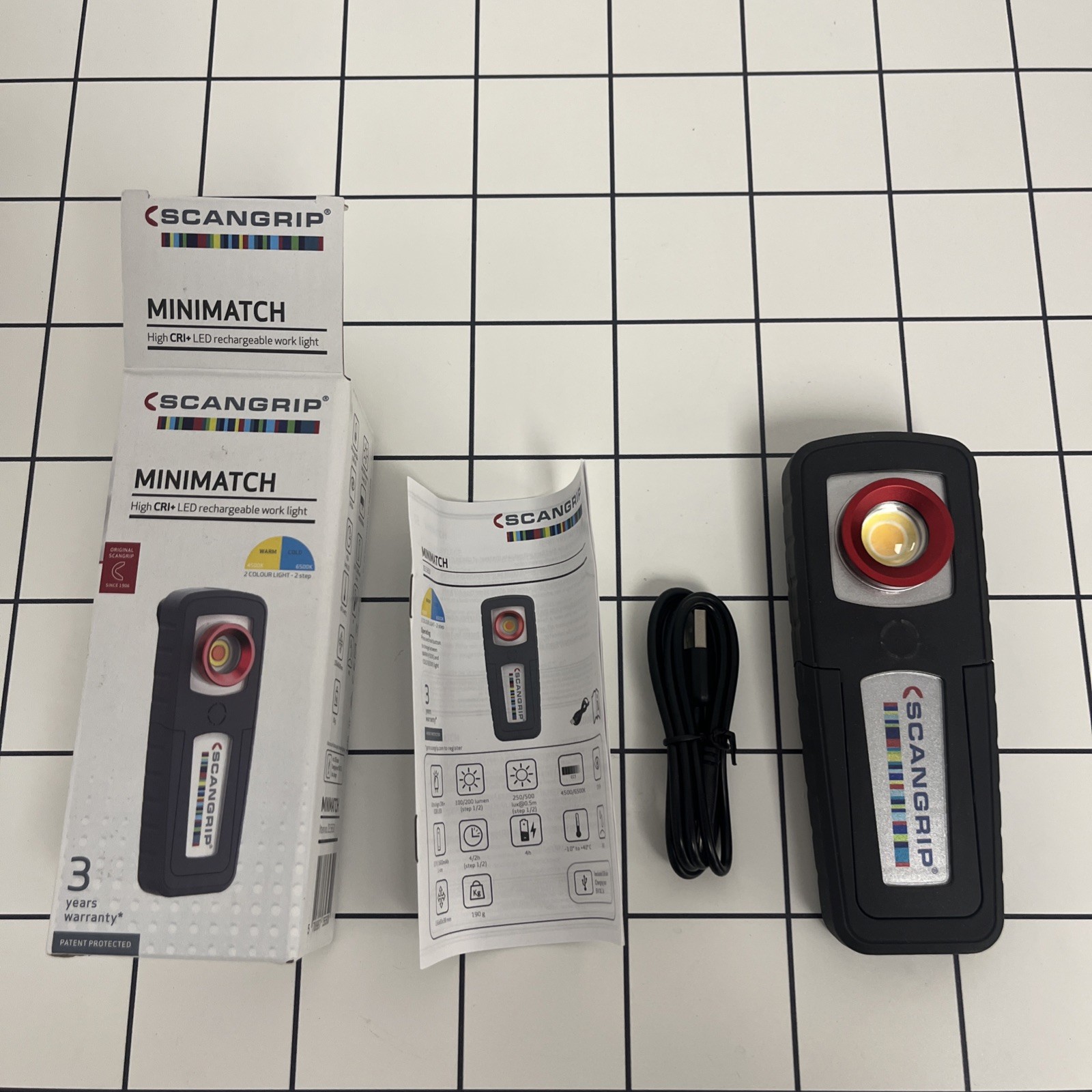 ScanGrip MiniMatch Auto Detailing LED Light – Scan Grip Rechargeable Hand Held