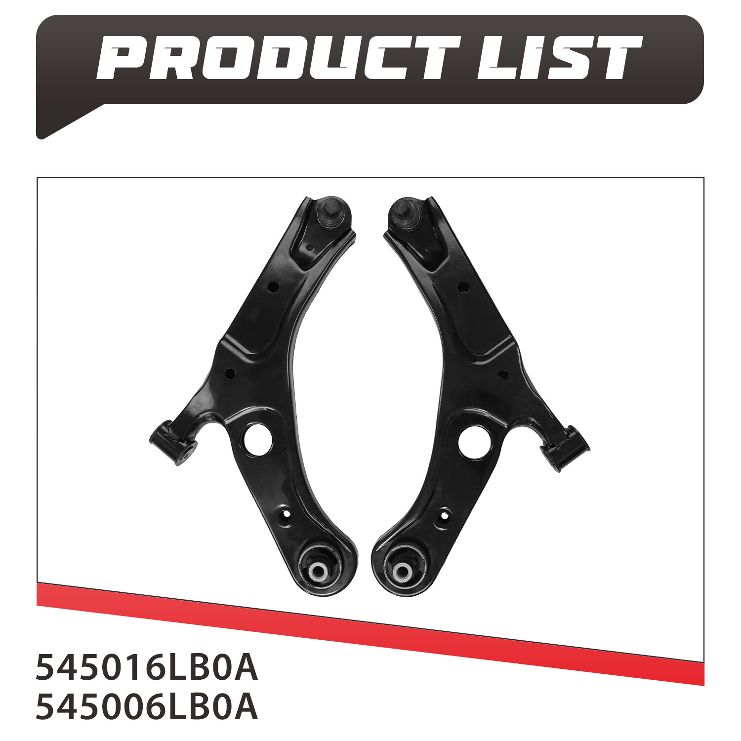 Left& Right Front Lower Control Arms W/ Ball Joints Fits Nissan Sentra 2020-2024