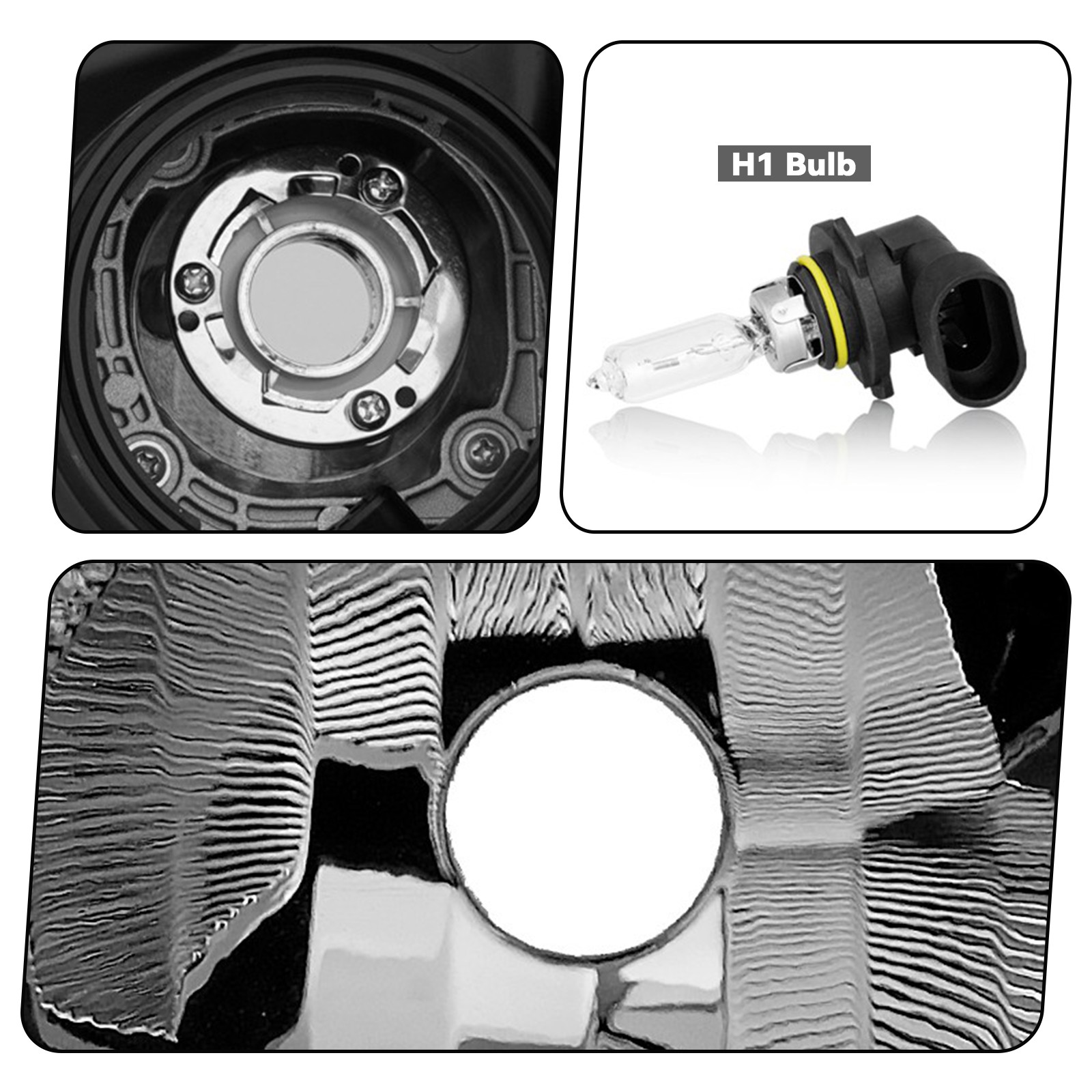 1Pair Halogen Projector Headlight For 2017-2020 Chevy Sonic Headlamps Left+Right