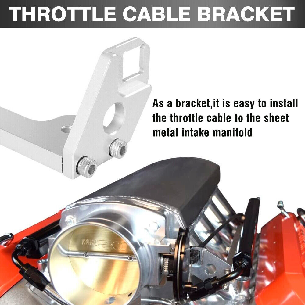Aluminum Alloy LS1 Throttle Cable Bracket For 102mm Sheet Metal Intake Manifold