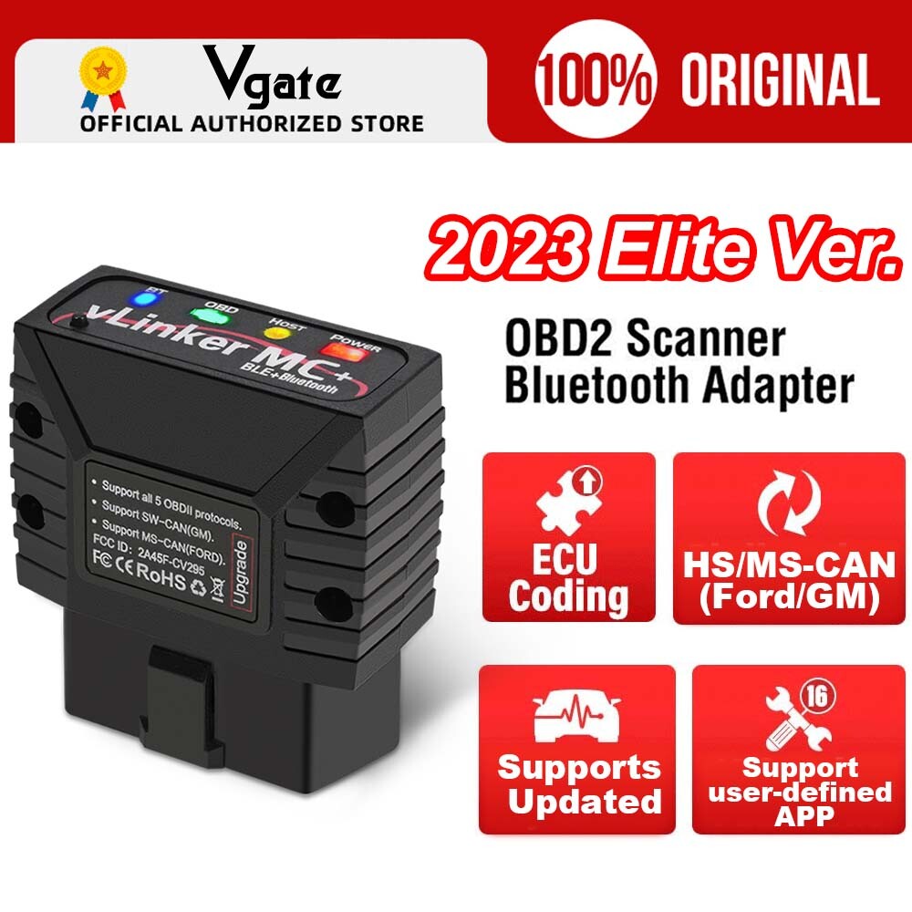 VLinker MC 4.0 Bluetooth Supports Android IOS OBDII Vehicle Diagnostic Tool V2.2