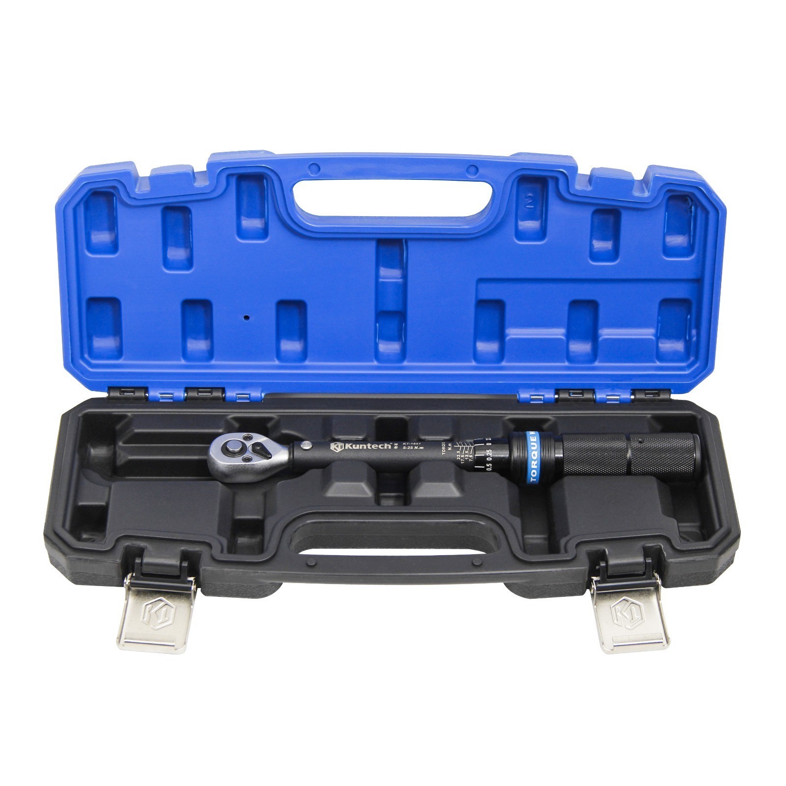1/4″ Drive Adjustable Click Torque Wrench 5-25 Nm Dual Range Scales for Car