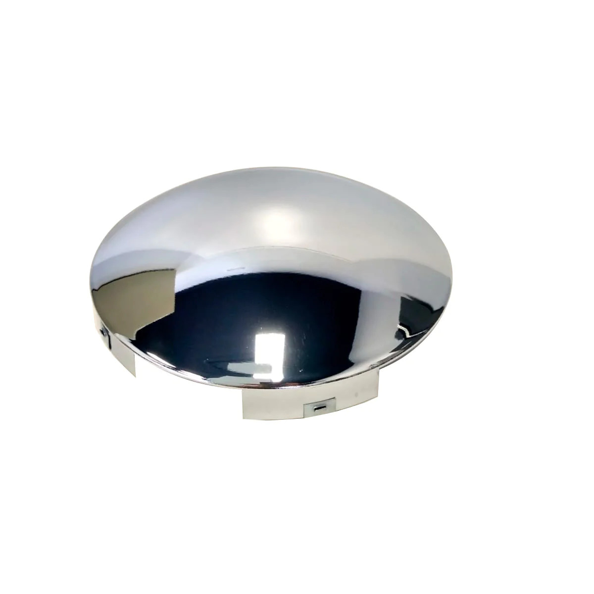 Fortpro Semi Truck Chrome Steel Front Dome Style Hub Cap – 8.5″ ID | 6 notch cut