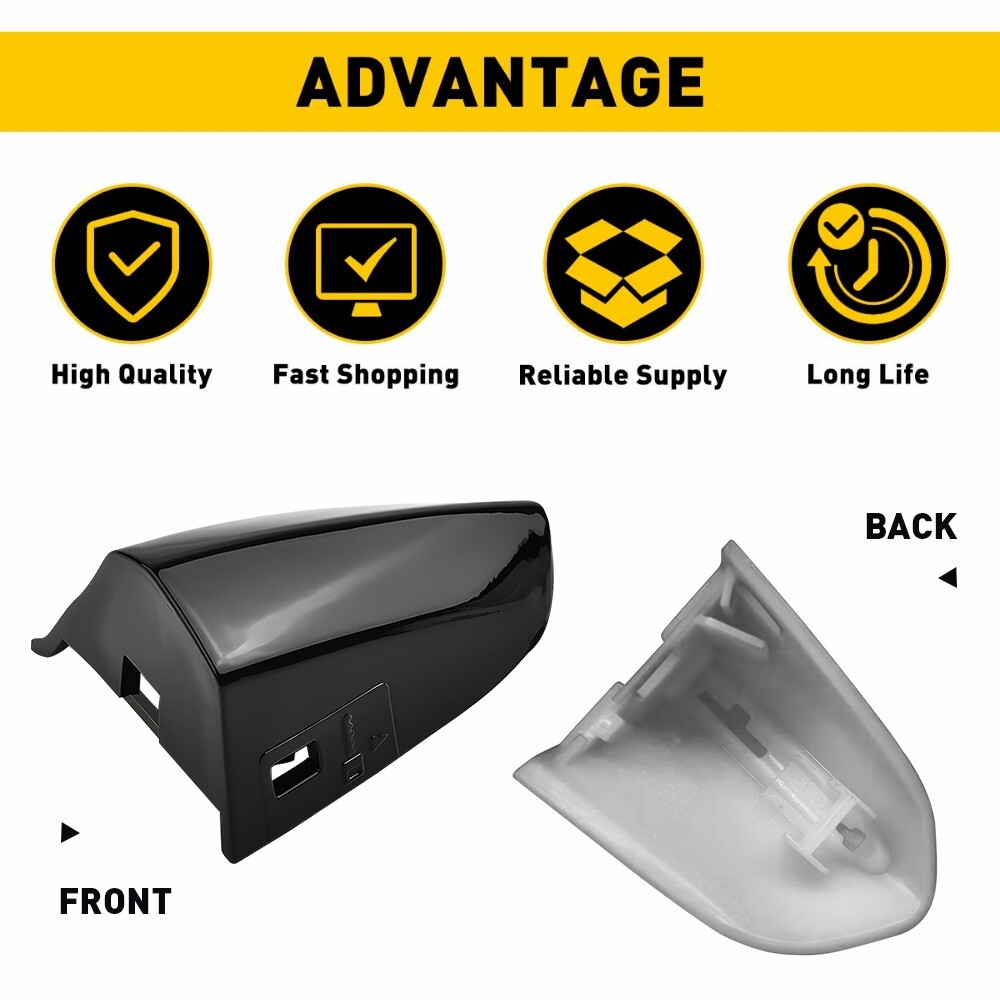 DOOR HANDLE KEY LOCK COVER BEZEL FITS FORD MUSTANG 2015-2022 DRIVER LEFT LH SIDE