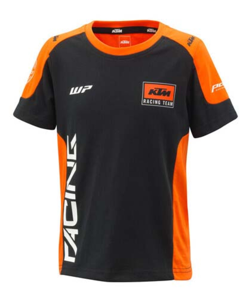 KTM Kids Racing Team T-Shirt – Black/Orange – 140/8-10 Years Old/Youth Medium