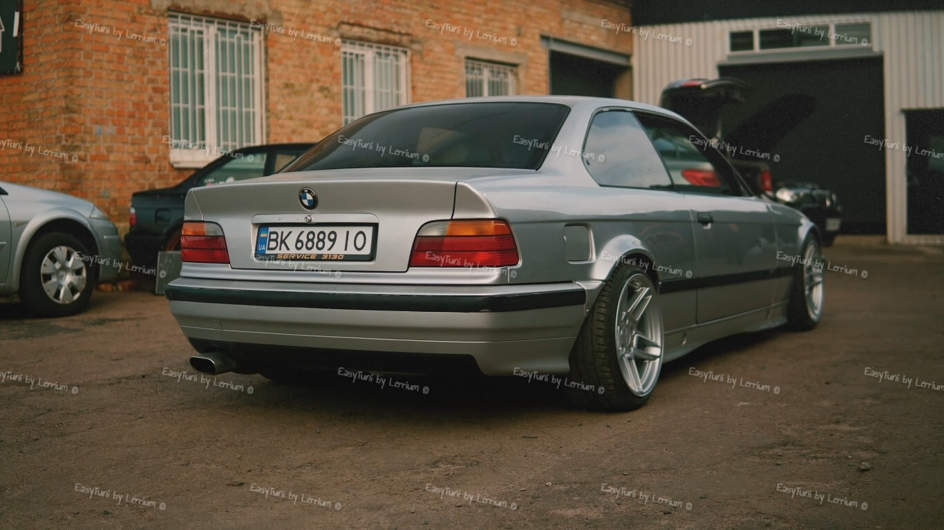 BMW E36 Coupe Overfender Kit 4 pcs ABS plastic Wide Fender Flares Wheel Arches