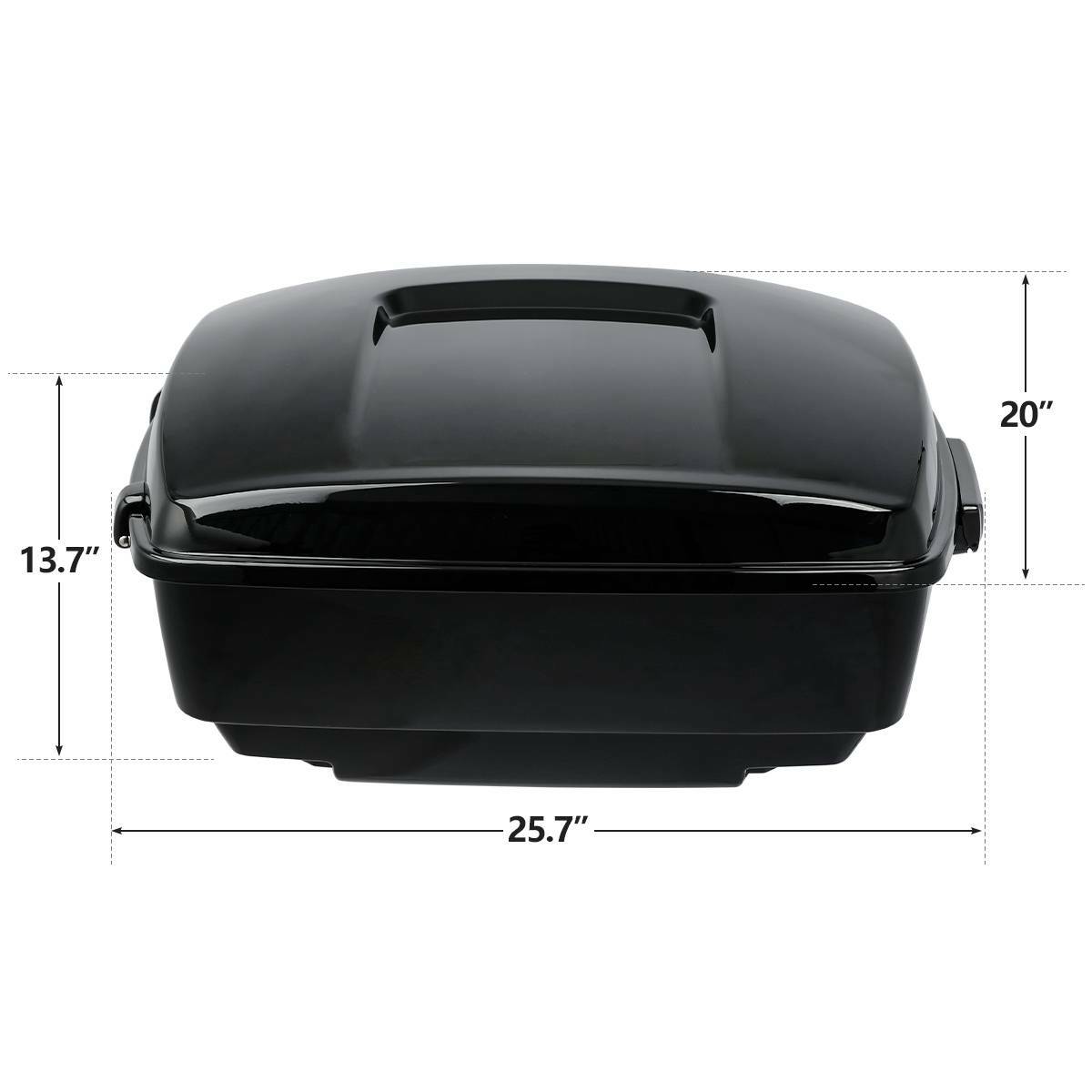 King Pack Trunk Mount Rack Fit For Harley Davidson Tour Pak Touring 14-24 Black