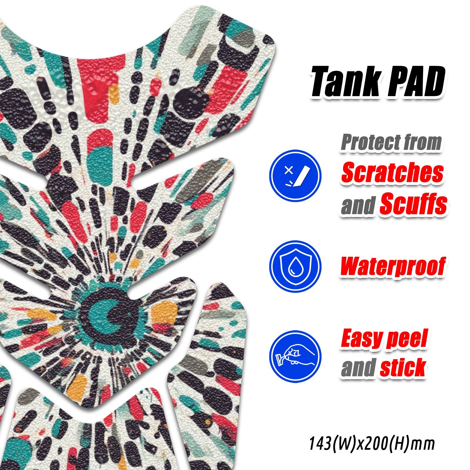 Fish Bone Tank Pad Anti Slip Protector Sticker TP111 3567267 abstract art color