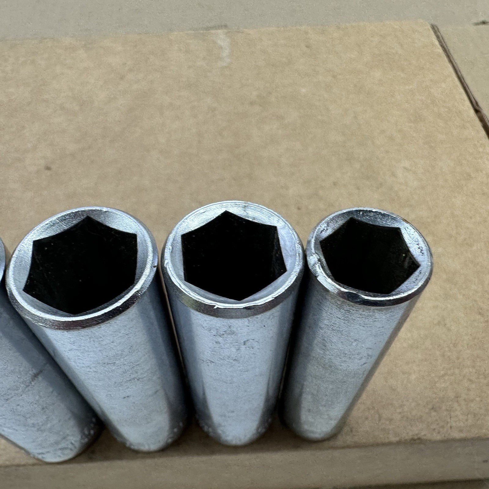 Craftsman Deep Socket Set 3/8” Drive EE Series 6 Point 1214,15,17mm USA Vintage