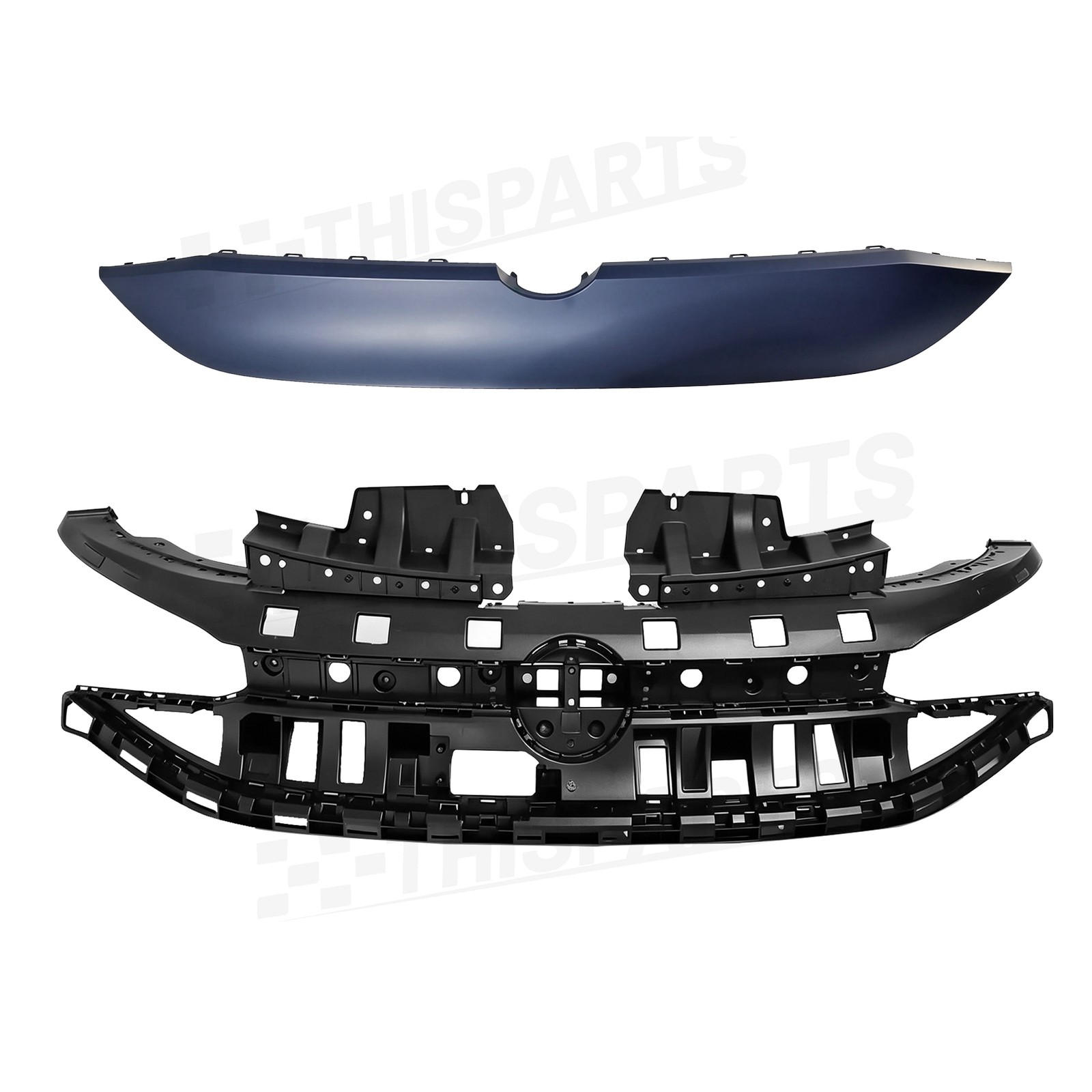 Front Bumper Assembly Gloss Black Fit For VolksWagen VW ID.4 2024-2025 OE Style