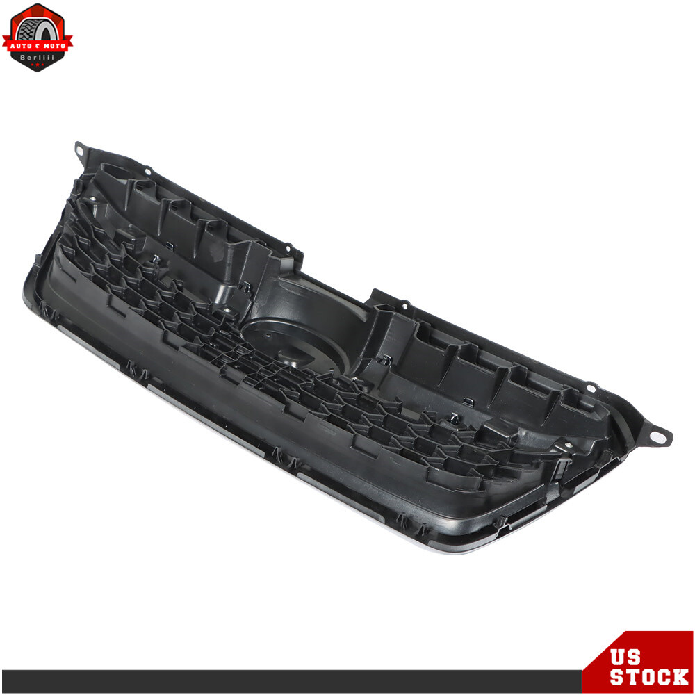 Front Upper Bumper Grille Fit For 2012-2014 Subaru Impreza Black W/Chrome Trim