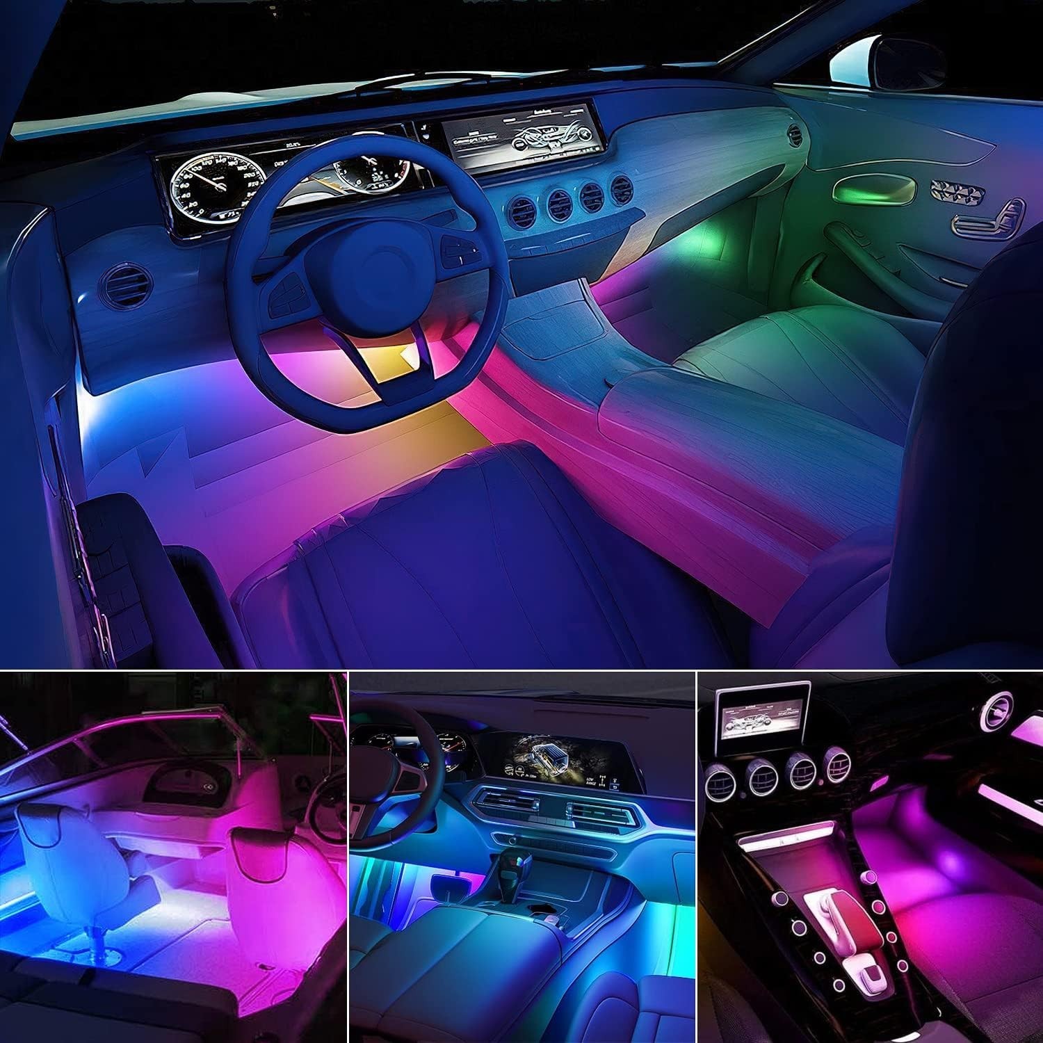 Tira de luces LED USB para interiores de 72 LED, Dream Color RGB-IC, 12 V CC NEW
