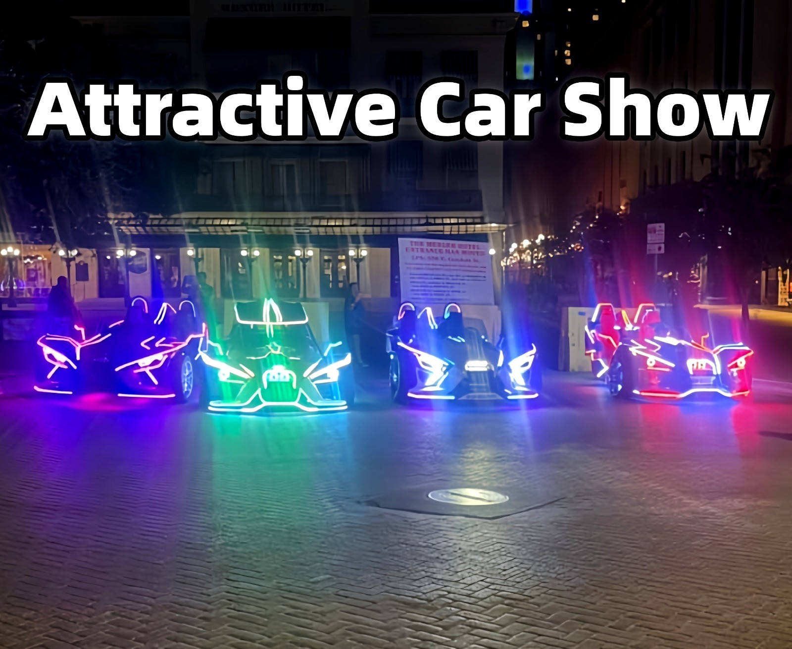 Blackout Tinted 16PCS 4FT APP+Remote IP65 CHASING Strips Light Polaris Slingshot