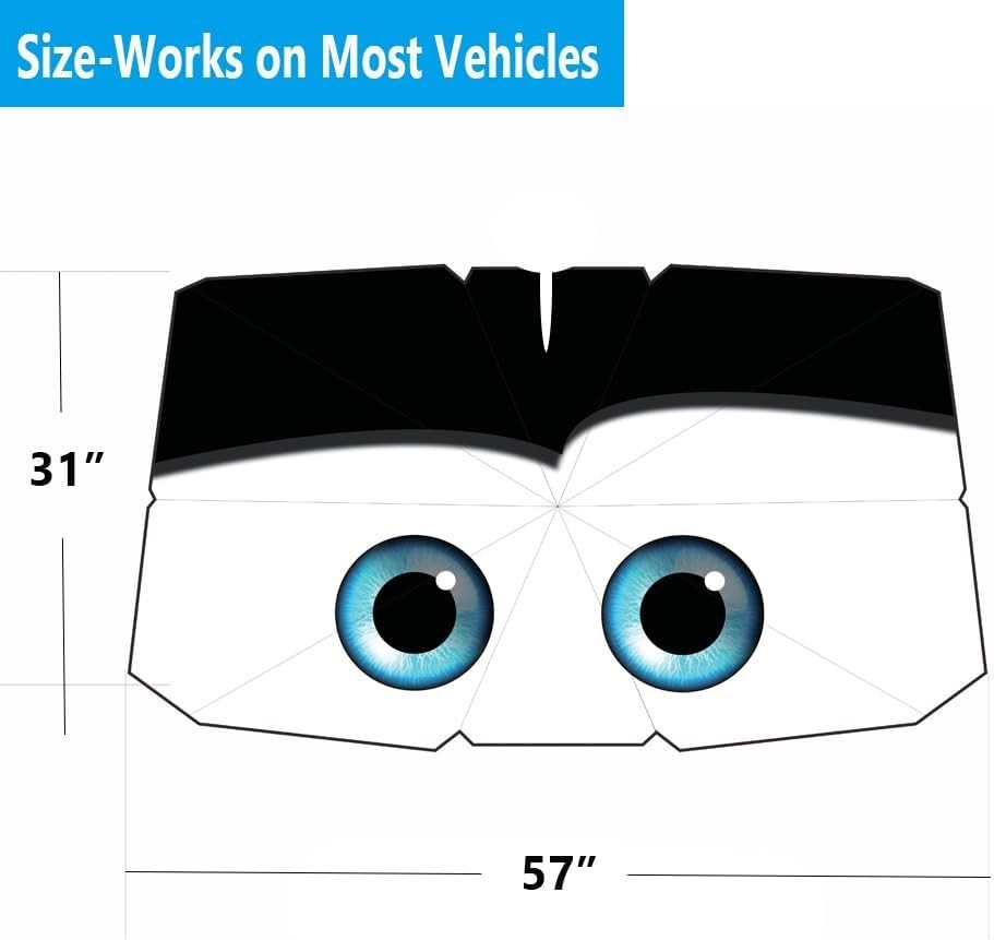2025 Universal 100% Blackout Windshield Sun Shade for Ultimate UV Protection