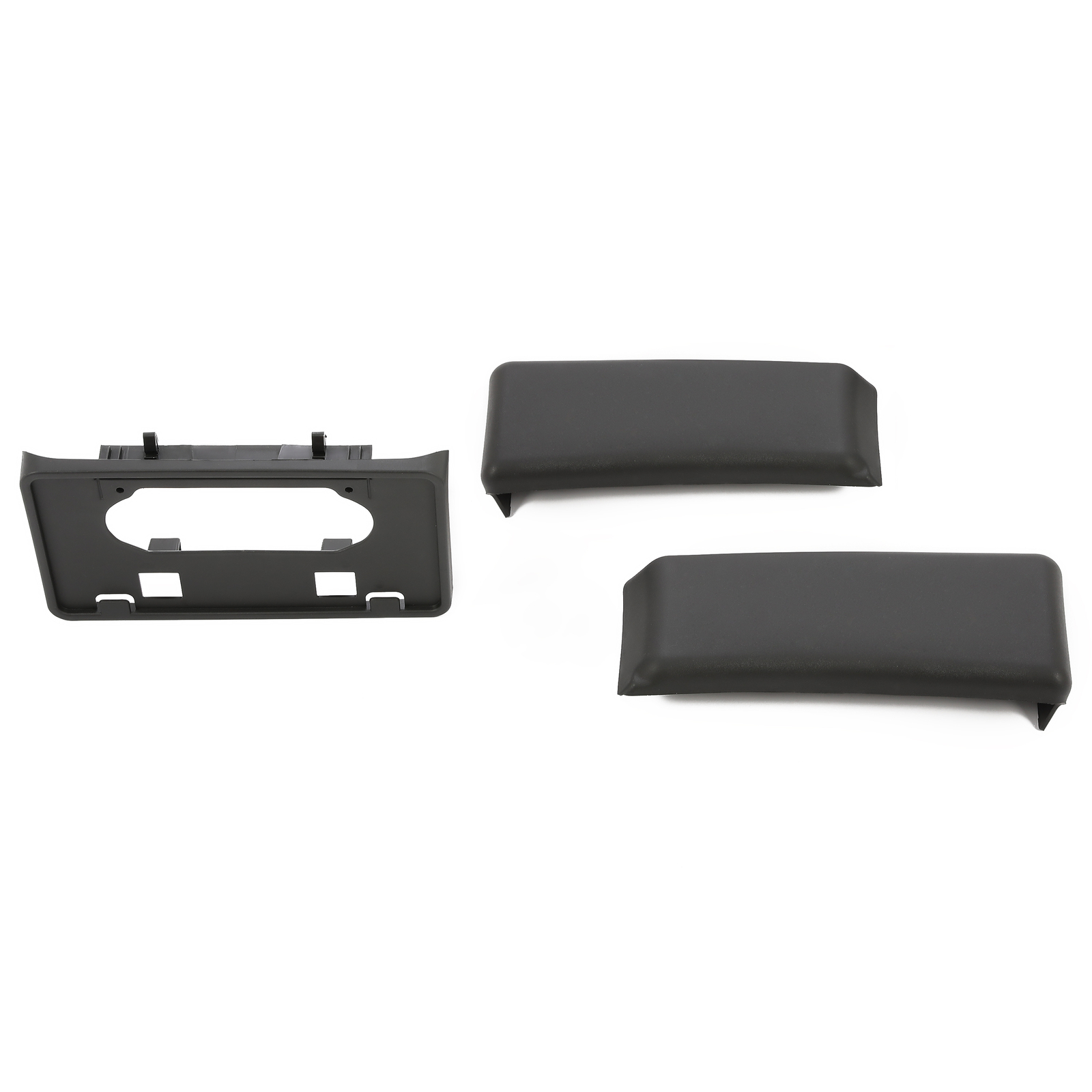Front Bumper License Plate Bracket Guards Pads Cap Fit For Ford F-150 2009-2014