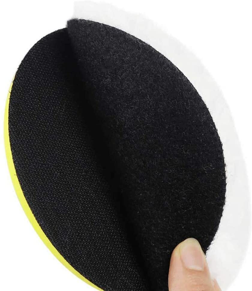 2x Polishing Pad 7″ Pure Wool Car Buffer Polisher Drill Waxing Buffing Wheel Kit