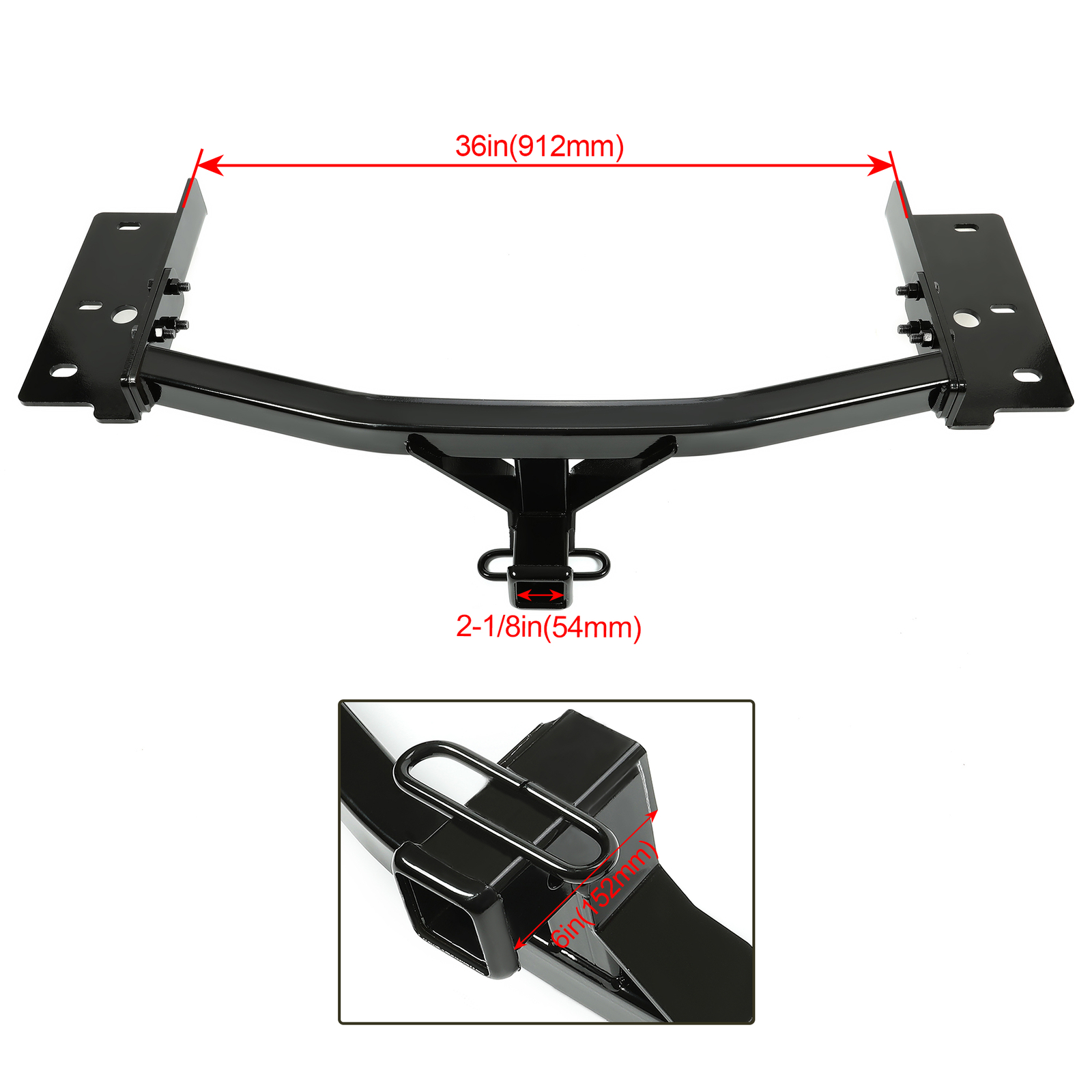 For 2020-2024 Ford Explorer Lincoln Aviator Class IV Trailer Hitch 2” Receiver
